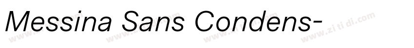 Messina Sans Condens字体转换